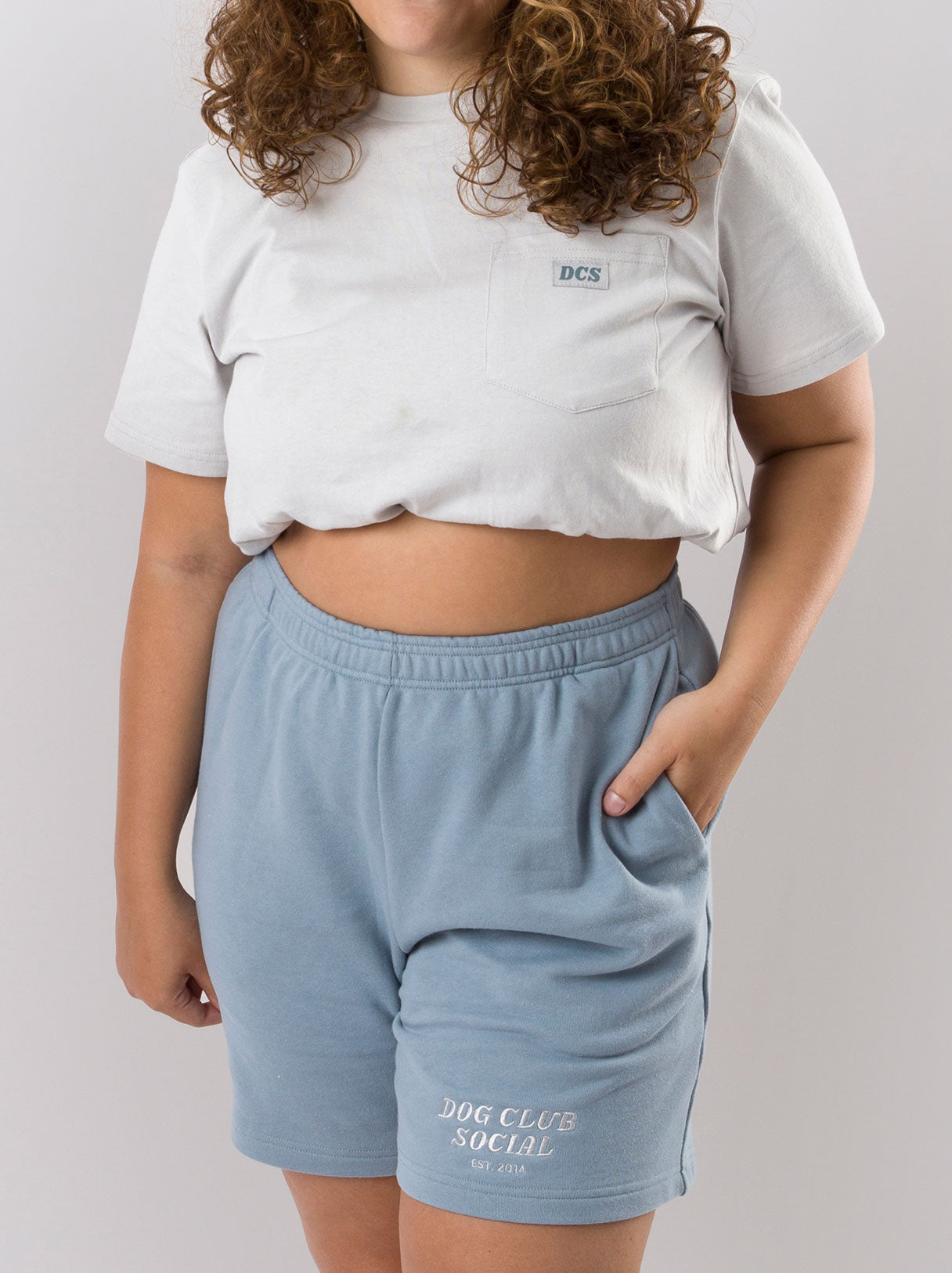 Human Embroidered Sweatshort