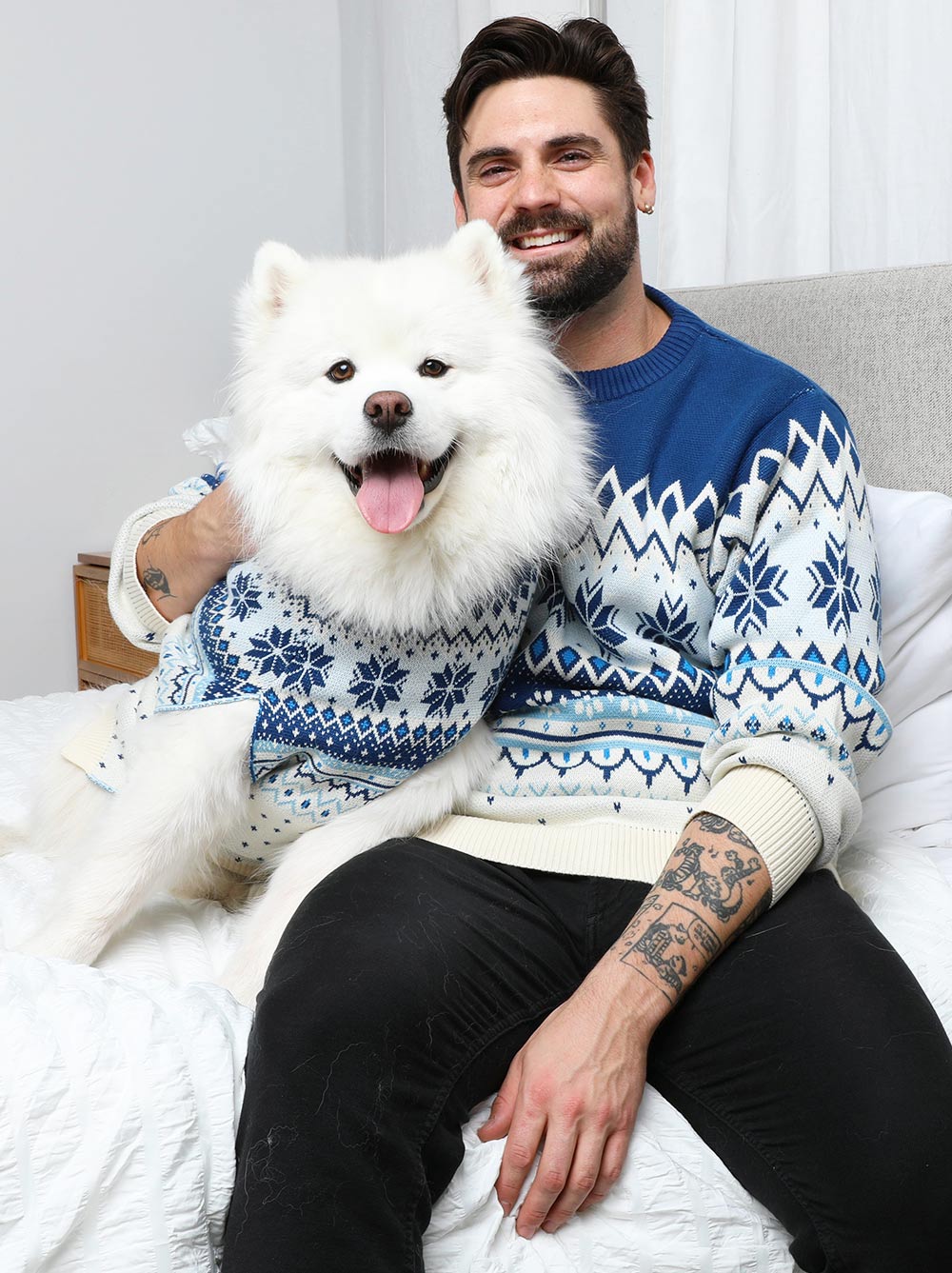 Matching Christmas Nice Christmas Sweater Dog Clothes Dog And