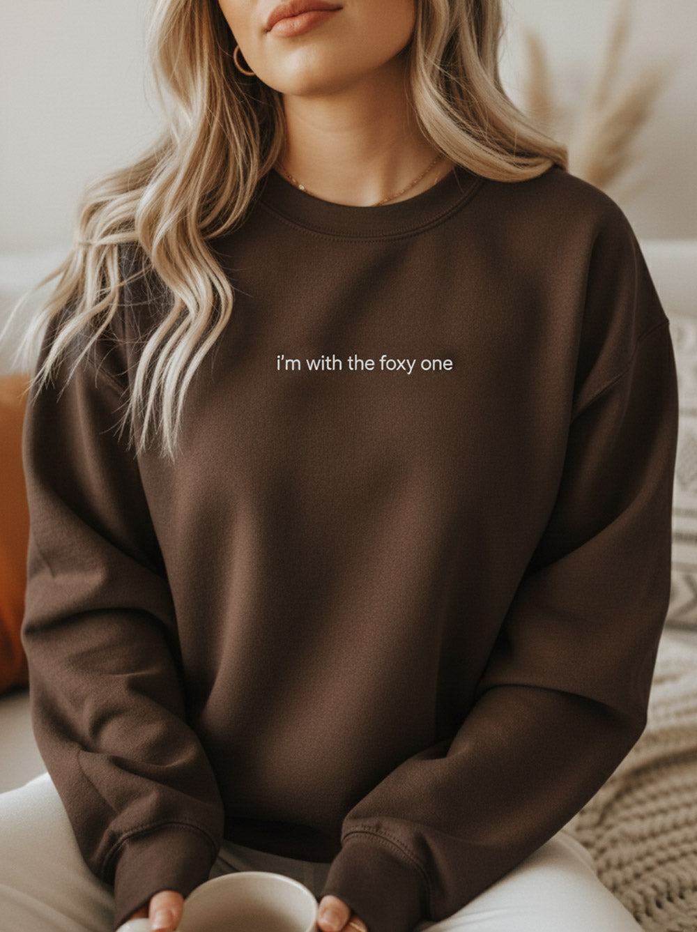 I'm With The Foxy One Crewneck