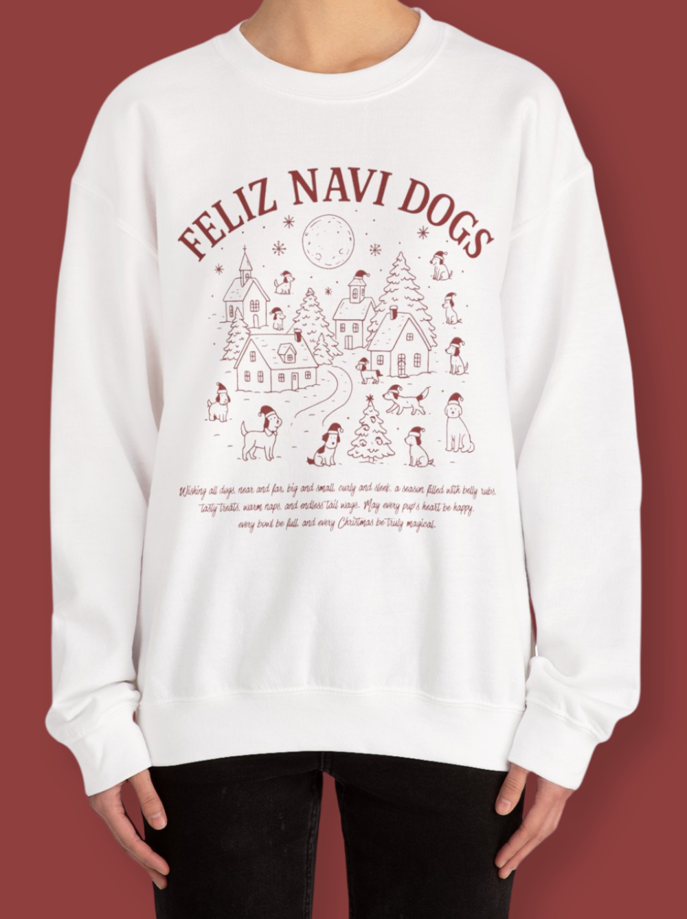 Feliz Navi Dogs Holiday Village Sweatshirt