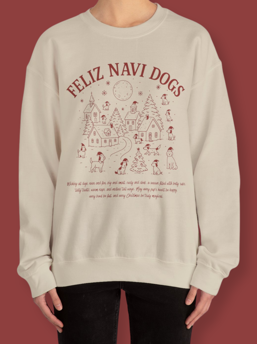 Feliz Navi Dogs Holiday Village Sweatshirt