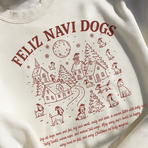 Feliz Navi Dogs Holiday Village Crewneck