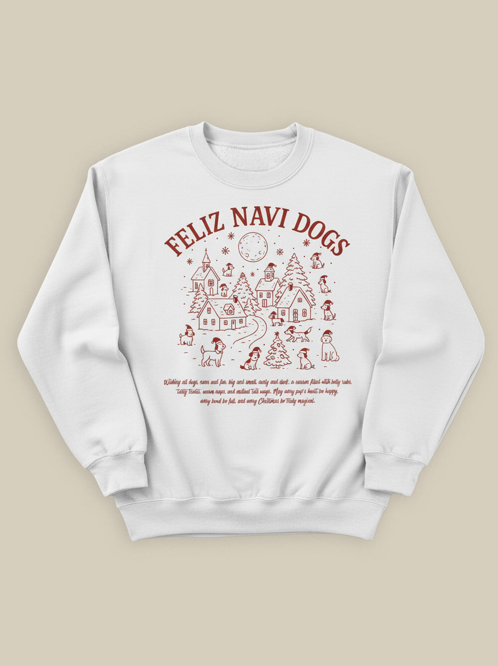 Feliz Navi Dogs Holiday Village Crewneck