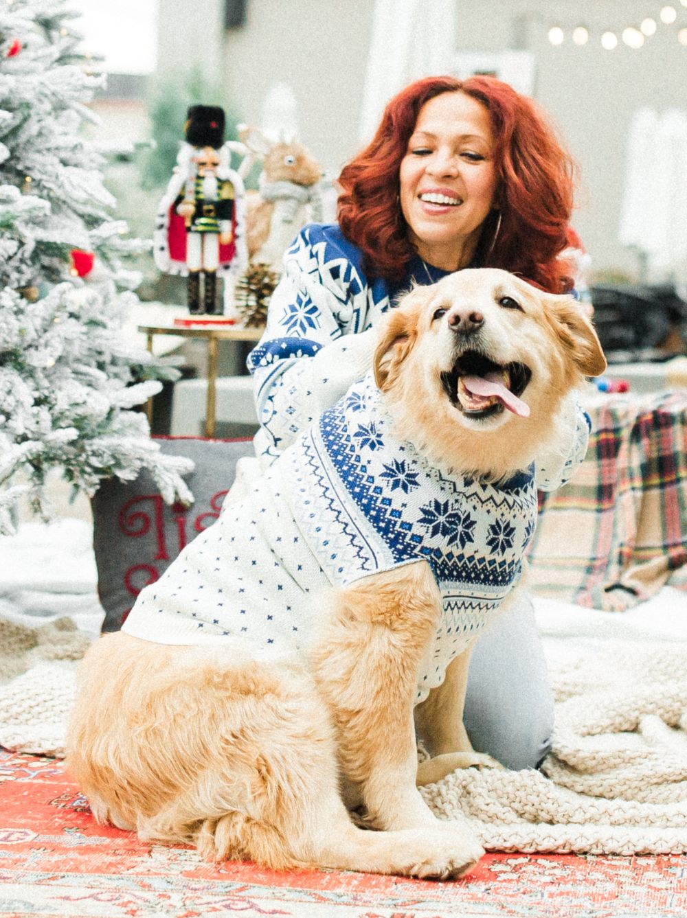 Owner and dog matching christmas sweaters best sale