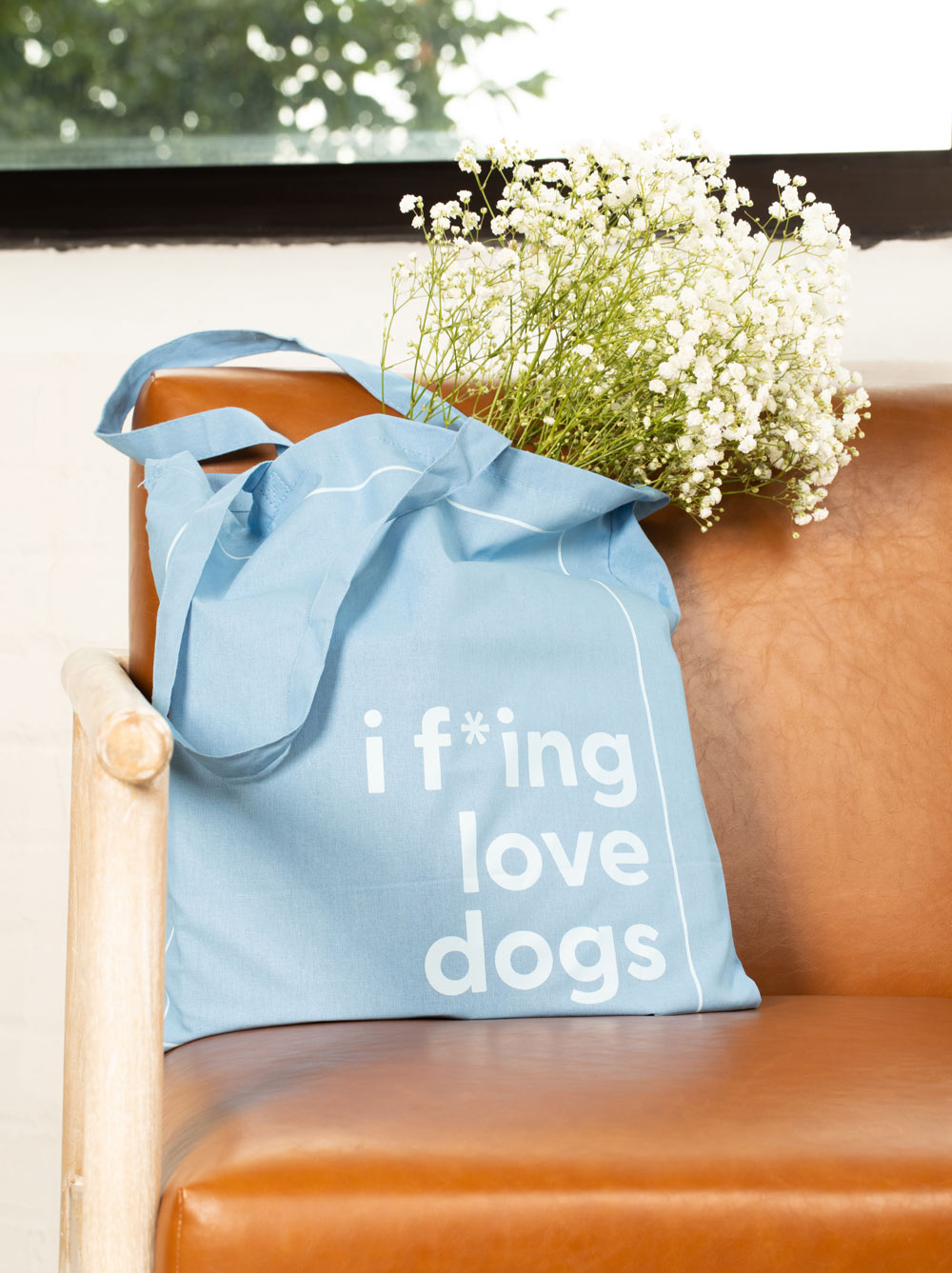 I f*ing love dogs Tote