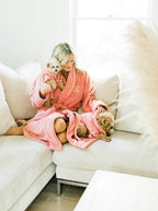 Embroidered Plush Robe