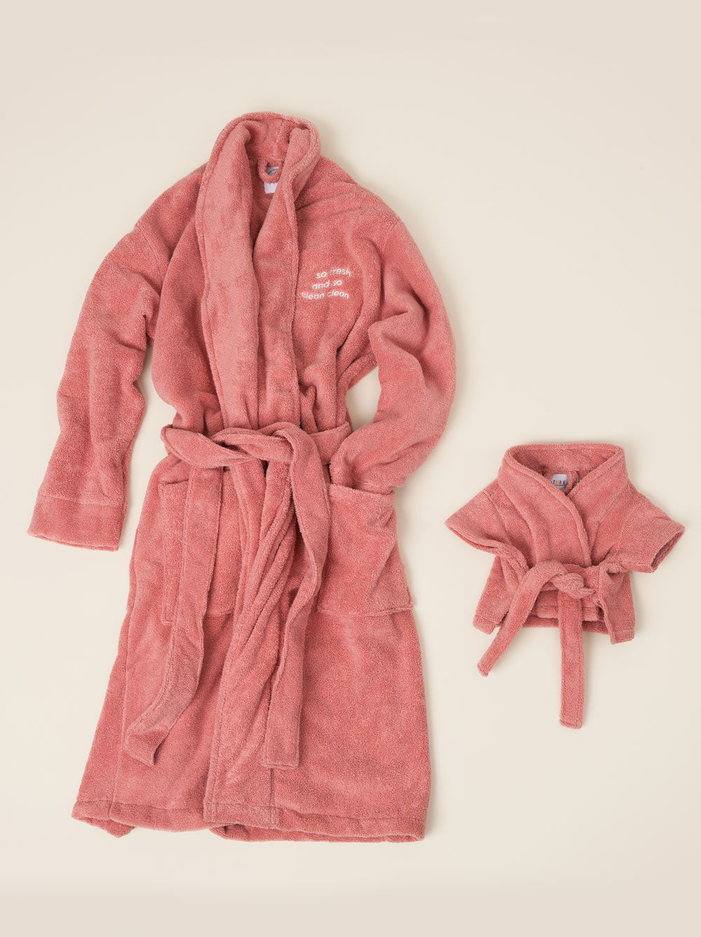 Embroidered Plush Robe