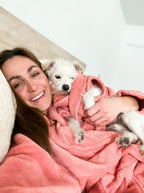 Embroidered Plush Robe