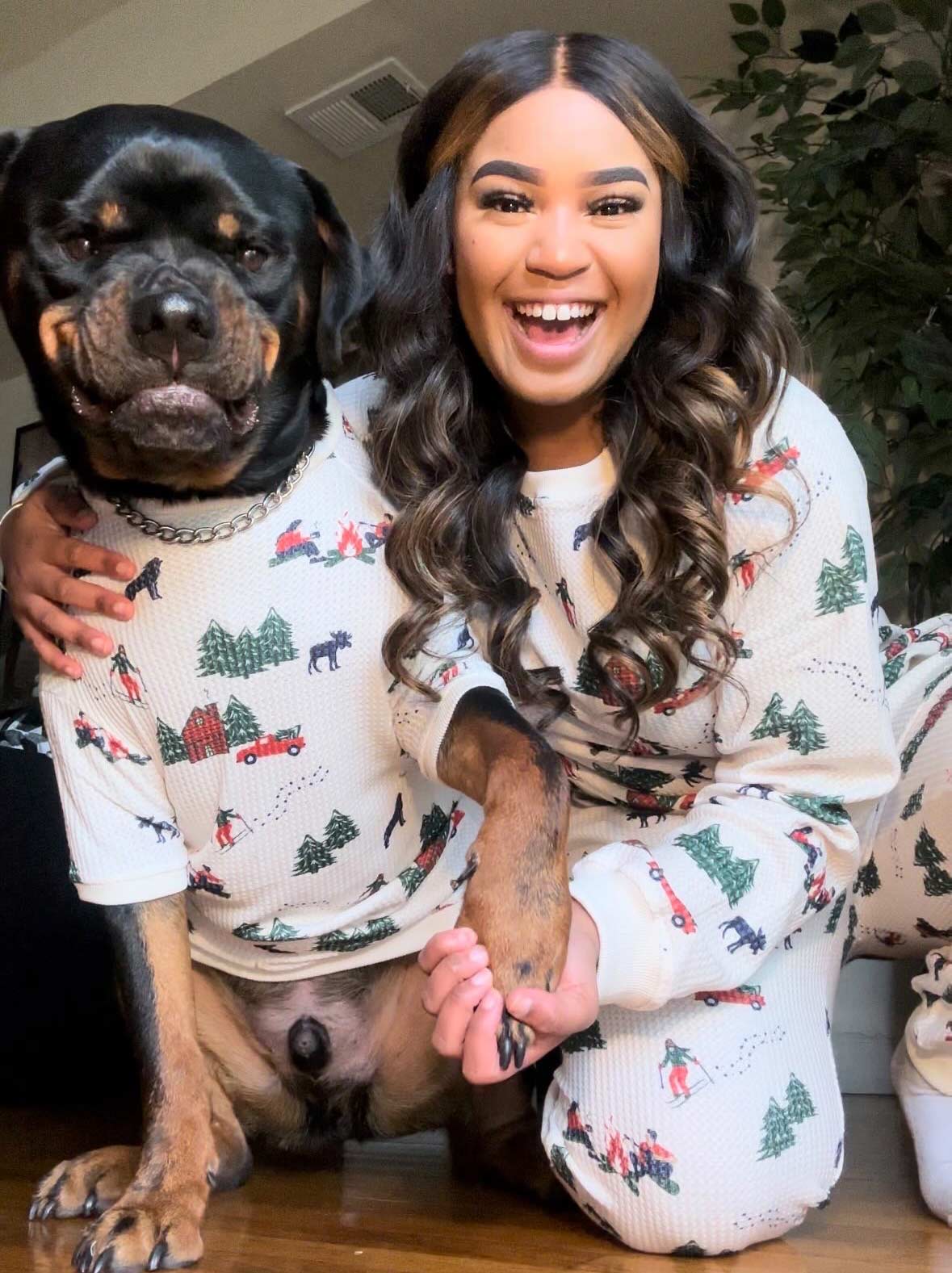 Waffle Knit Pajama (Dog)